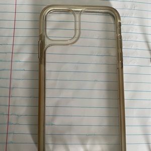 Clear Case w/ Hexagon Print iPhone 11 (Hard)